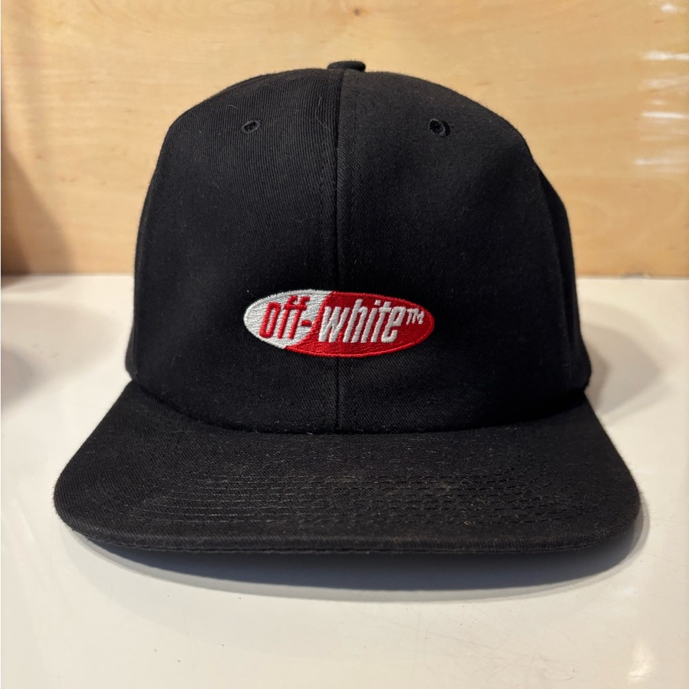 Off-White Strapback Oval Logo Hat